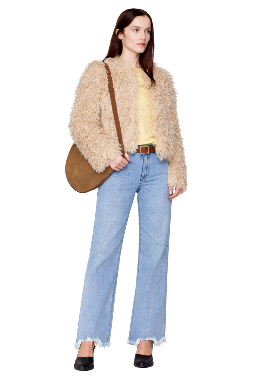 Raw Hem Loose Fit Jeans