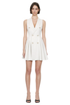 Sleeveless Double-Breasted Mini Dress