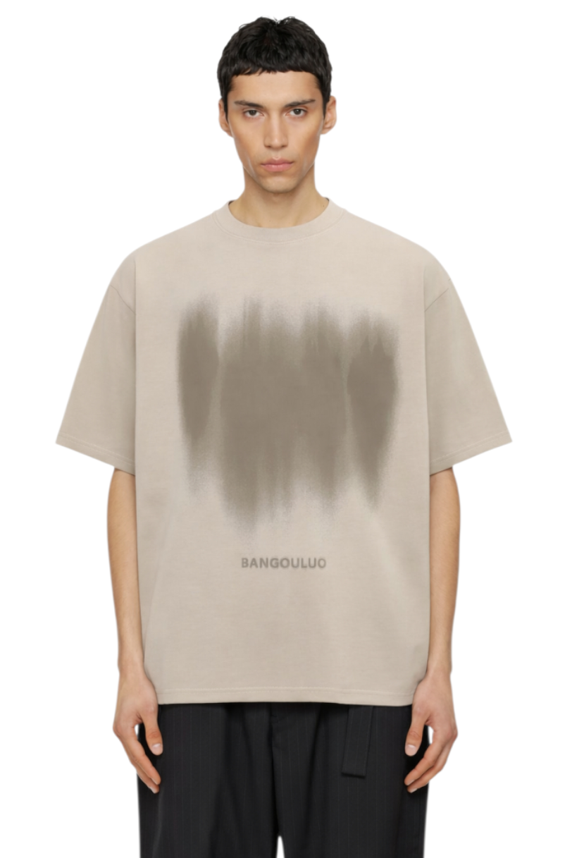 Men's Round Neck Short Sleeve Oversized T-Shirt