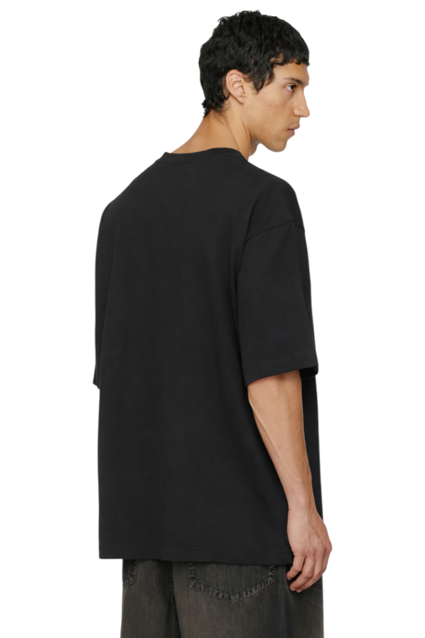 Men's Black Round Neck Short Sleeve T-Shirt