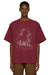 Men's Wash Graphic Round Neck T-Shirt