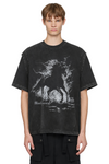Men's Wash Graphic Round Neck T-Shirt