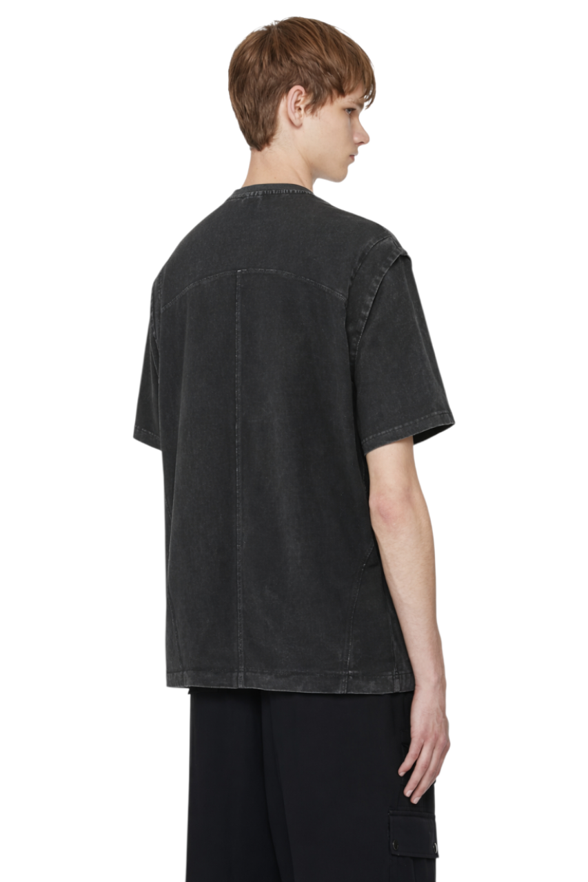 Men's Wash Graphic Round Neck T-Shirt