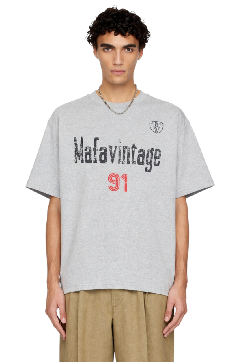 Men's Oversized Letter Graphic T-Shirt