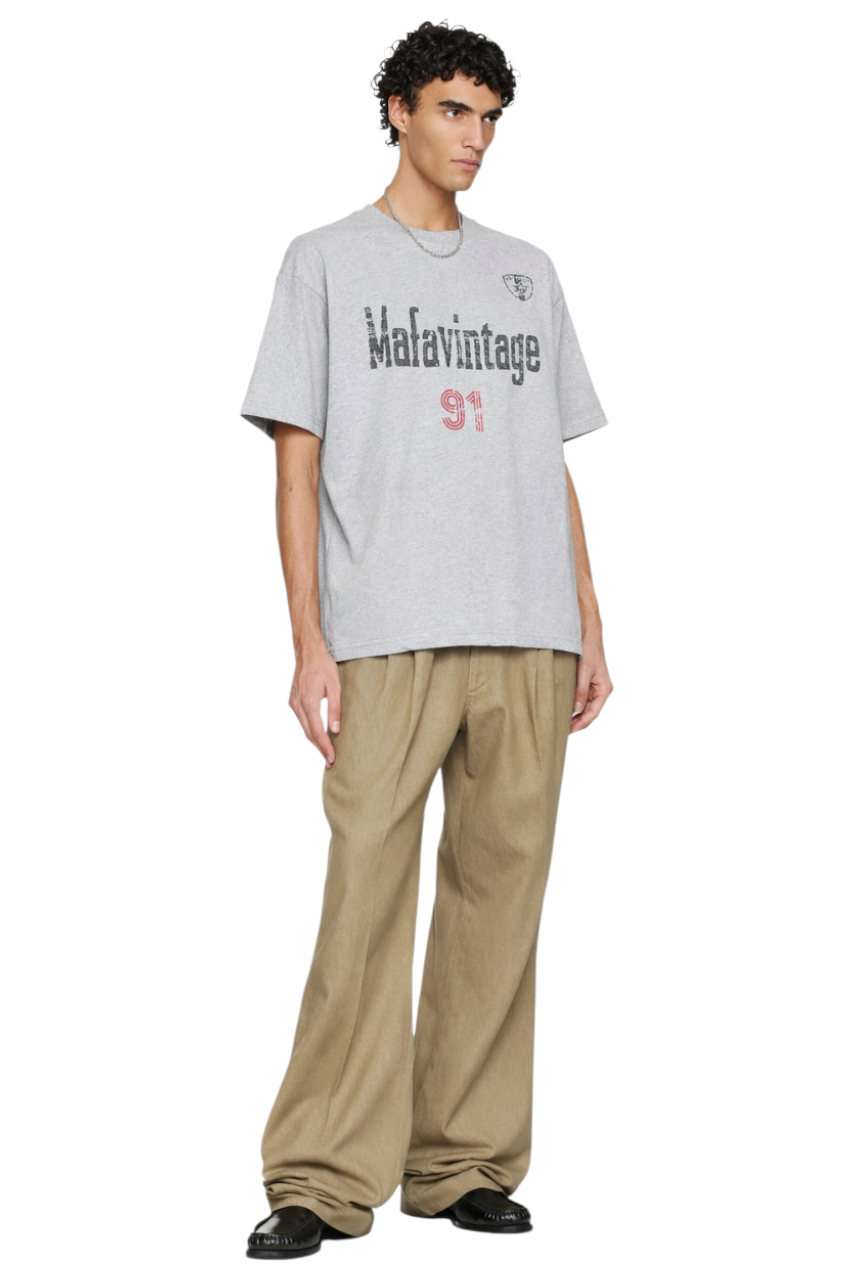 Men's Oversized Letter Graphic T-Shirt