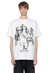Men's Horse Graphic Oversized T-Shirt