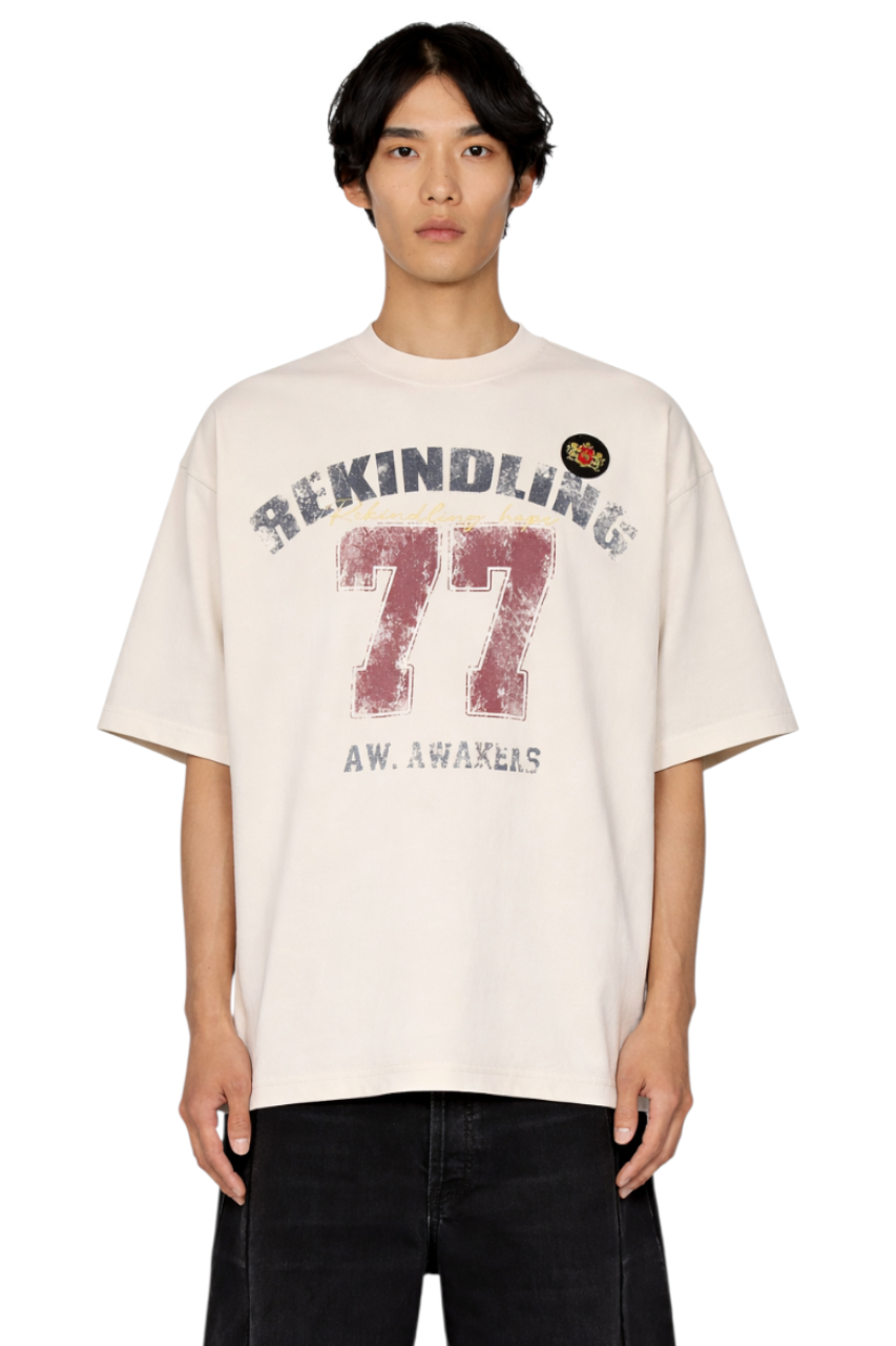 Men's Number 77 Oversized T-Shirt