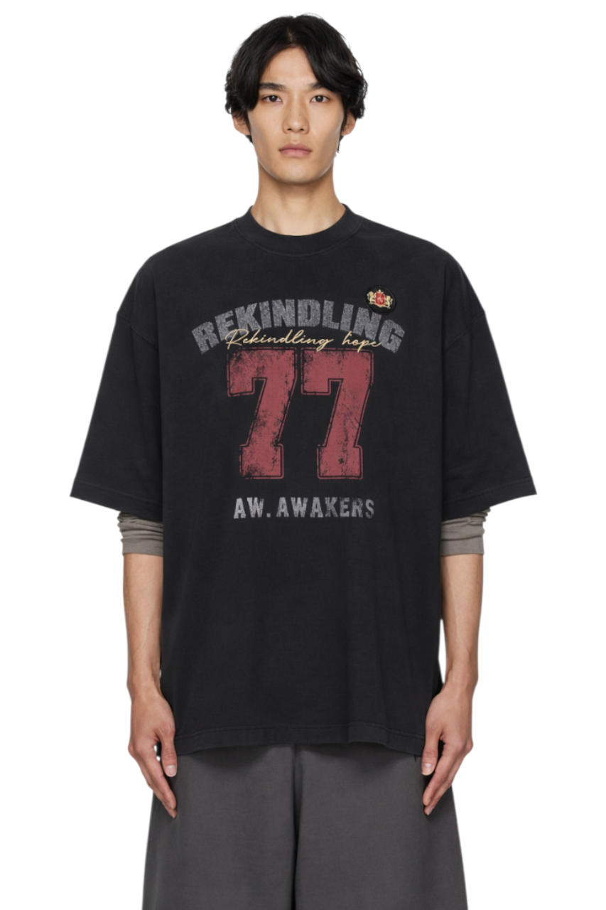 Men's Number 77 Oversized T-Shirt