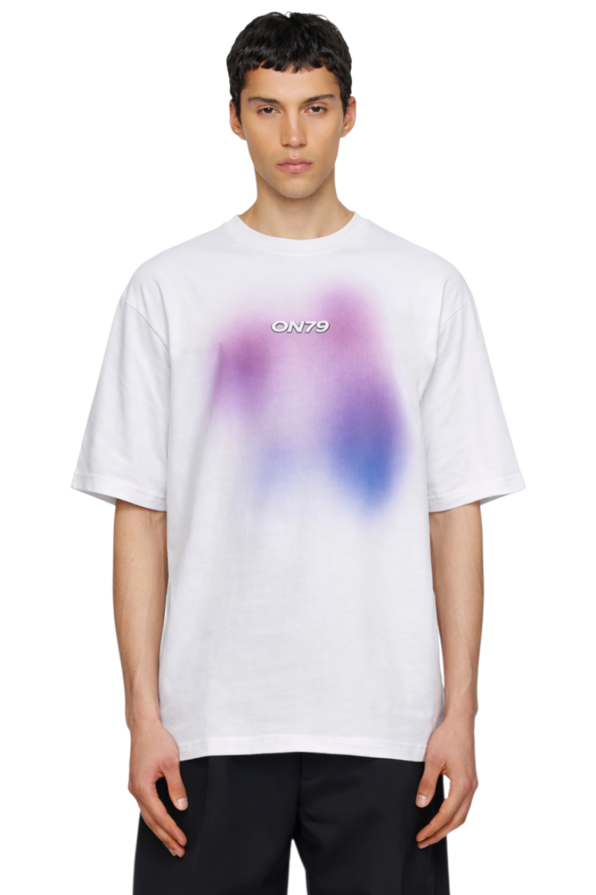 Men's Contrast Round Neck Short Sleeve T-Shirt