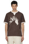 Men's Two-Tone Short Sleeve Graphic T-Shirt