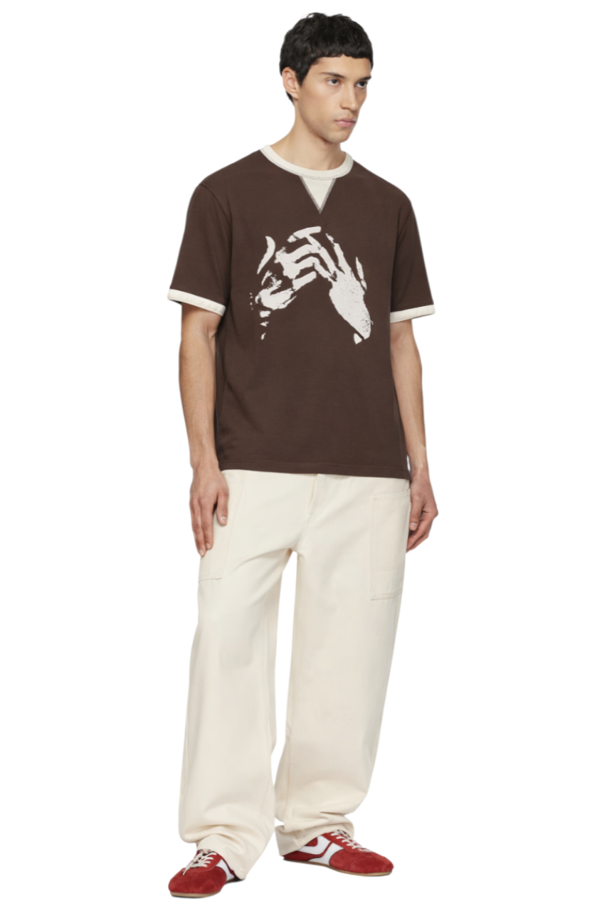 Men's Two-Tone Short Sleeve Graphic T-Shirt
