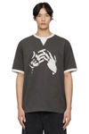 Men's Two-Tone Short Sleeve Graphic T-Shirt