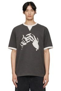 Men's Two-Tone Short Sleeve Graphic T-Shirt