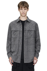Men's Plaid Button Up Long Sleeve Shirt
