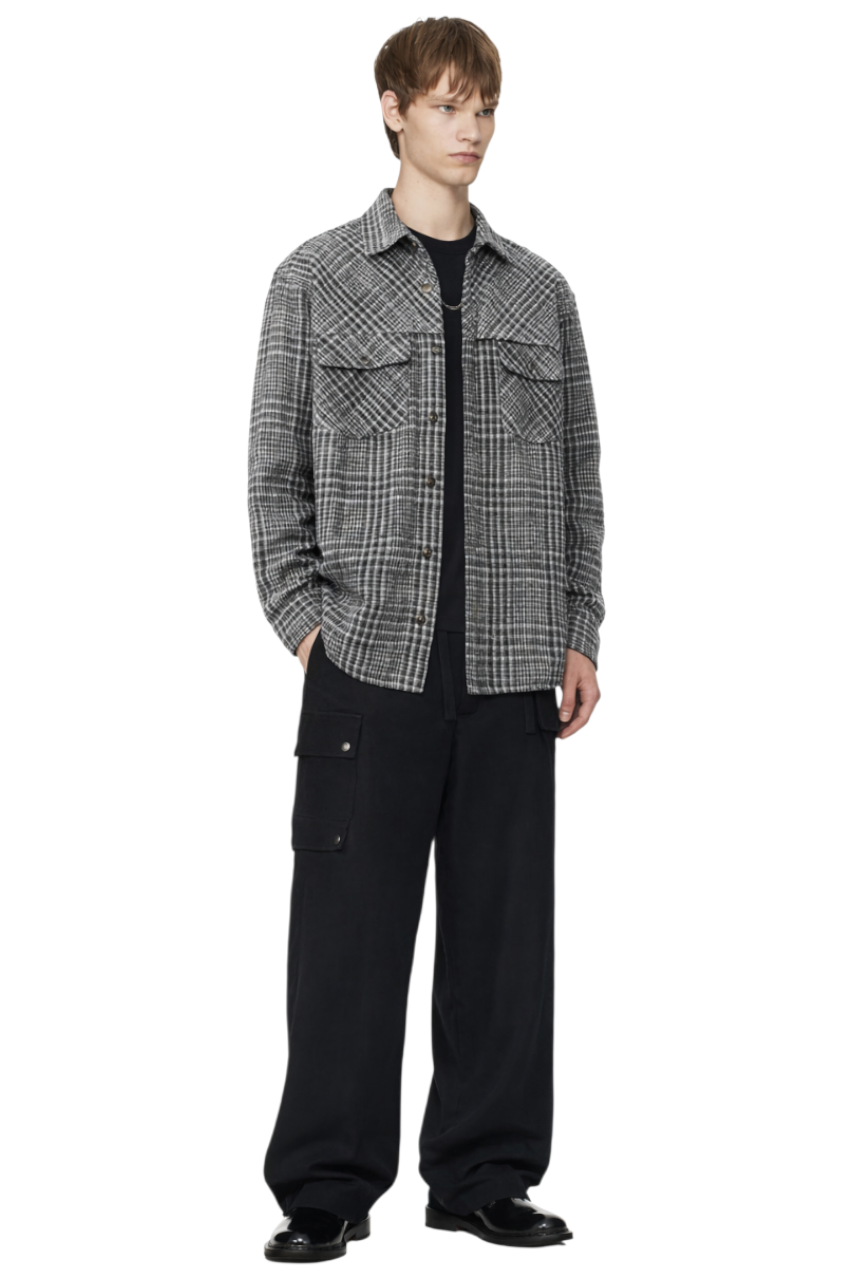 Men's Plaid Button Up Long Sleeve Shirt