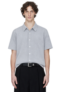 Men's Oversized Short Sleeve Textured Shirt