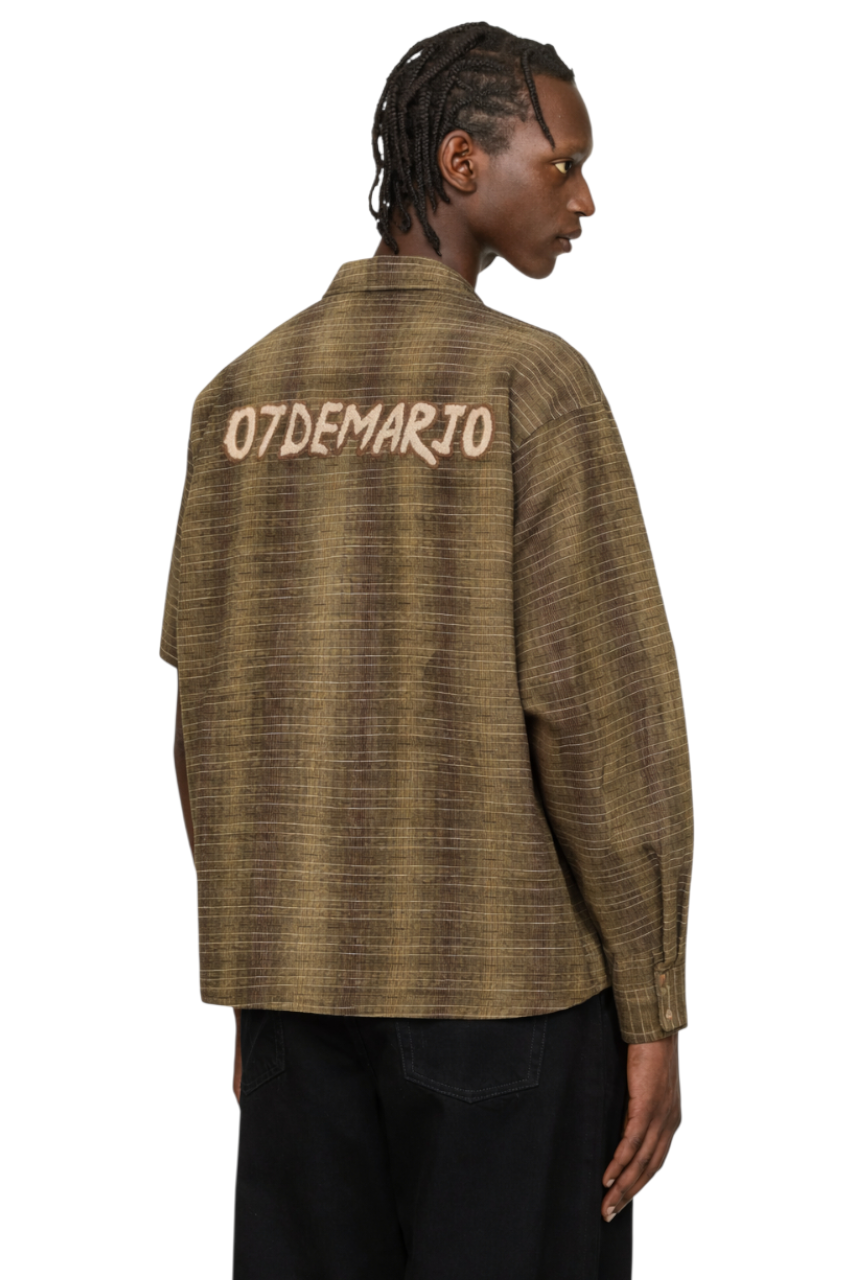Men's Oversized Button Up Long Sleeve Shirt