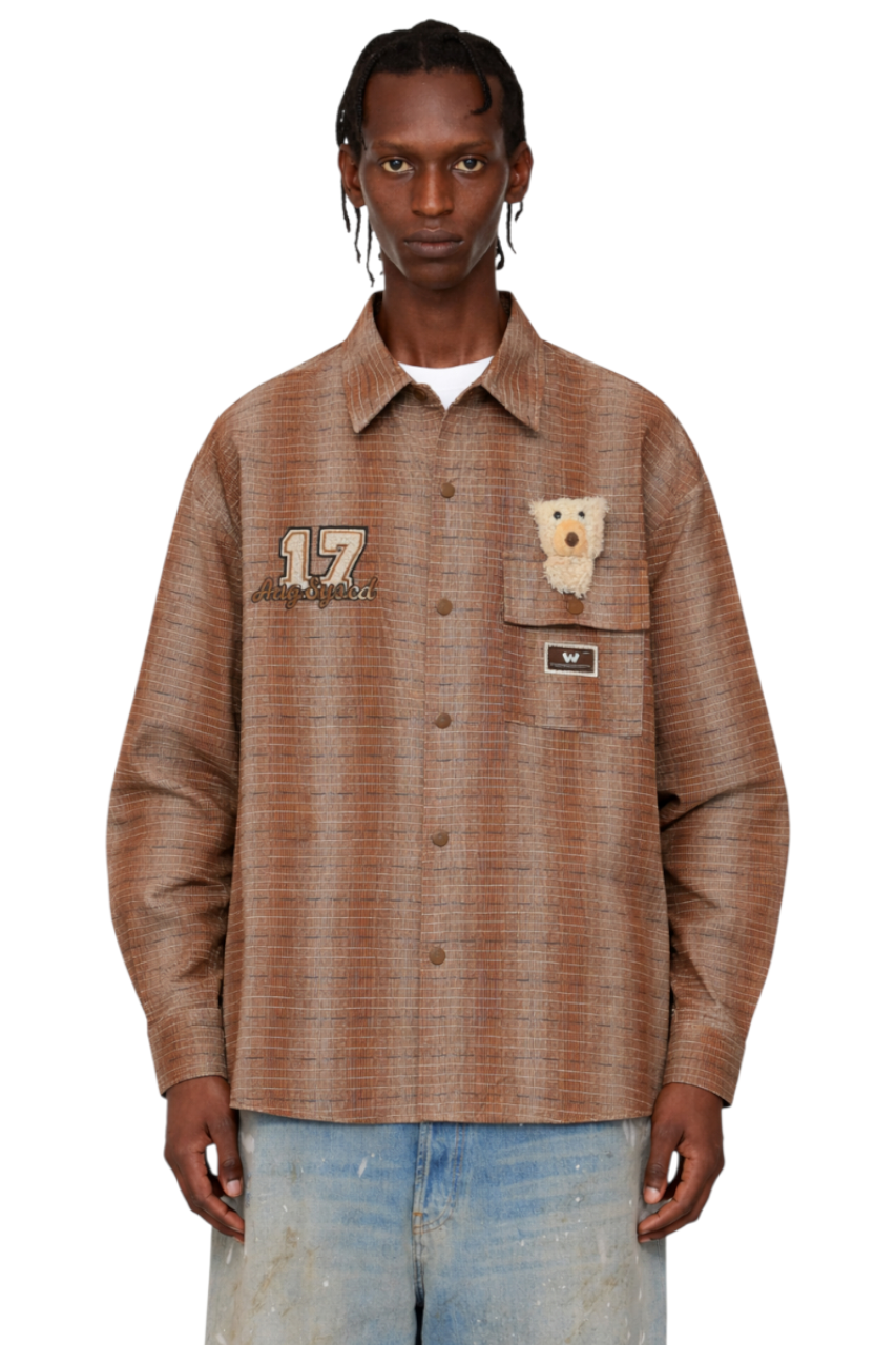 Men's Oversized Button Up Long Sleeve Shirt