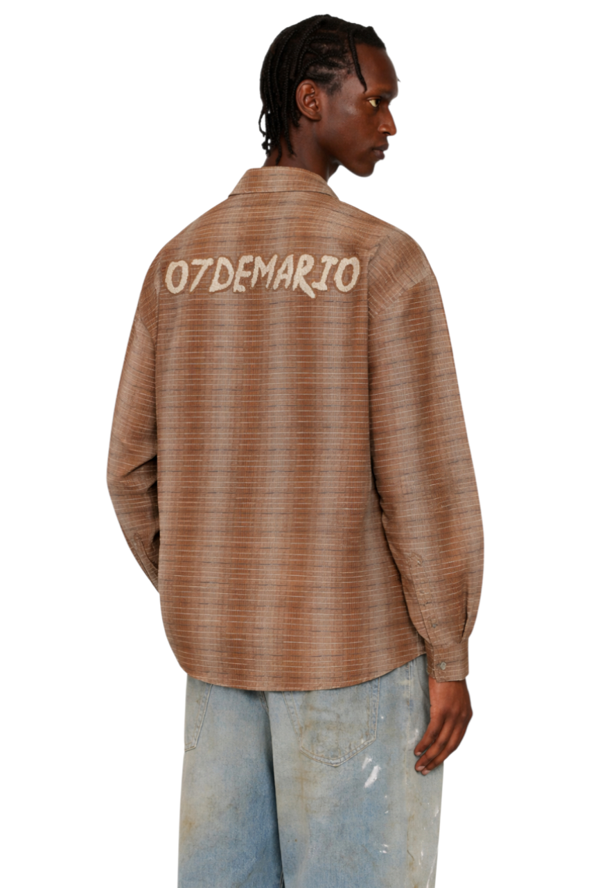 Men's Oversized Button Up Long Sleeve Shirt
