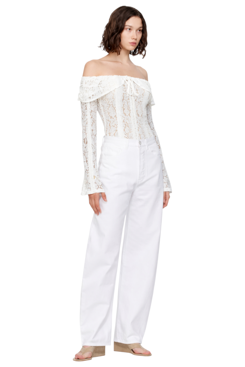 Off-Shoulder Lace Blouse