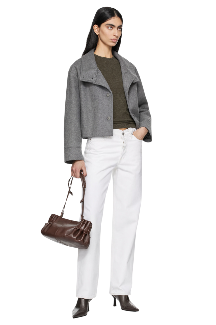 Wool Blend Long Sleeve Outerwear