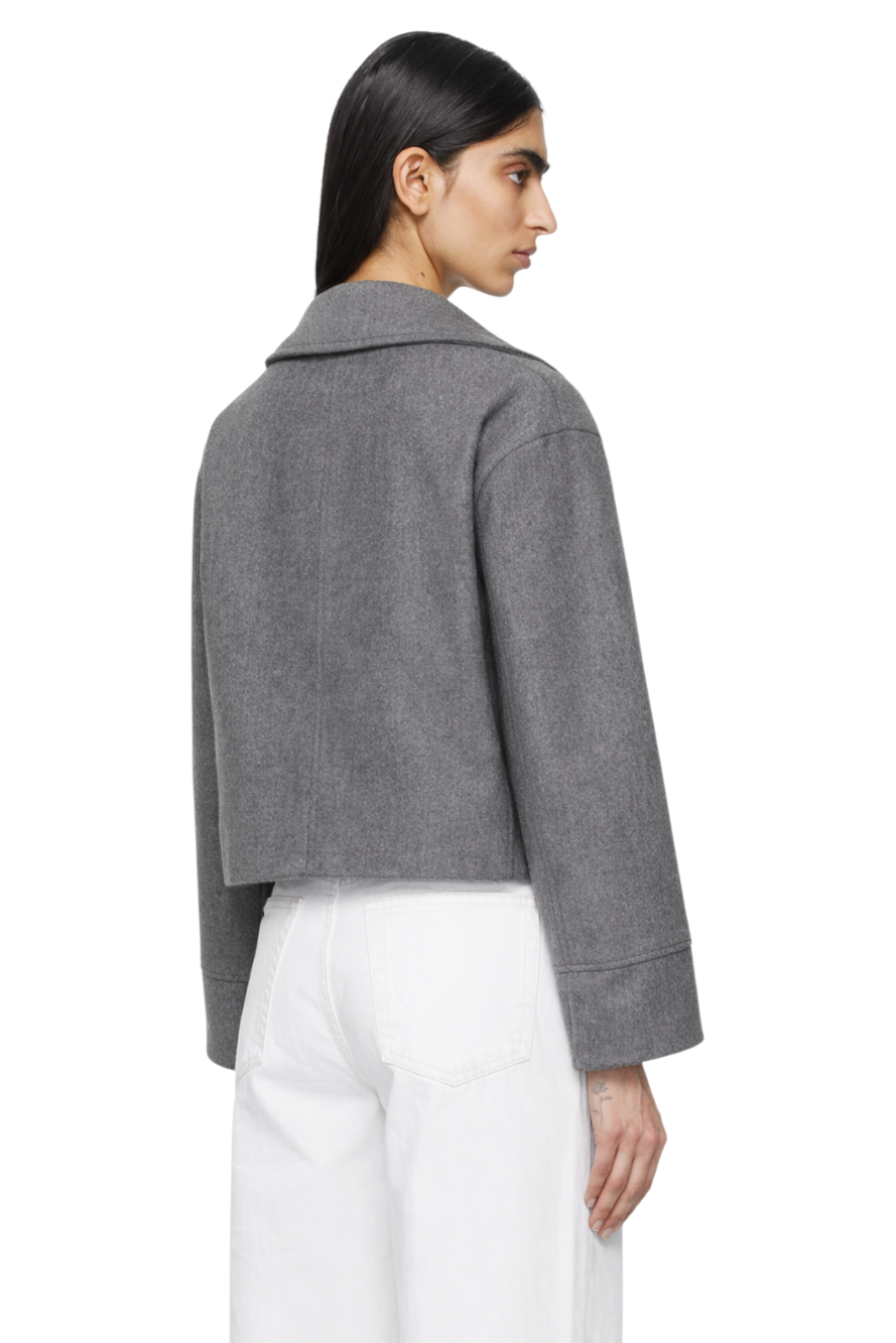 Wool Blend Long Sleeve Outerwear