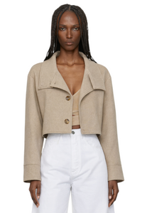 Wool Blend Long Sleeve Outerwear