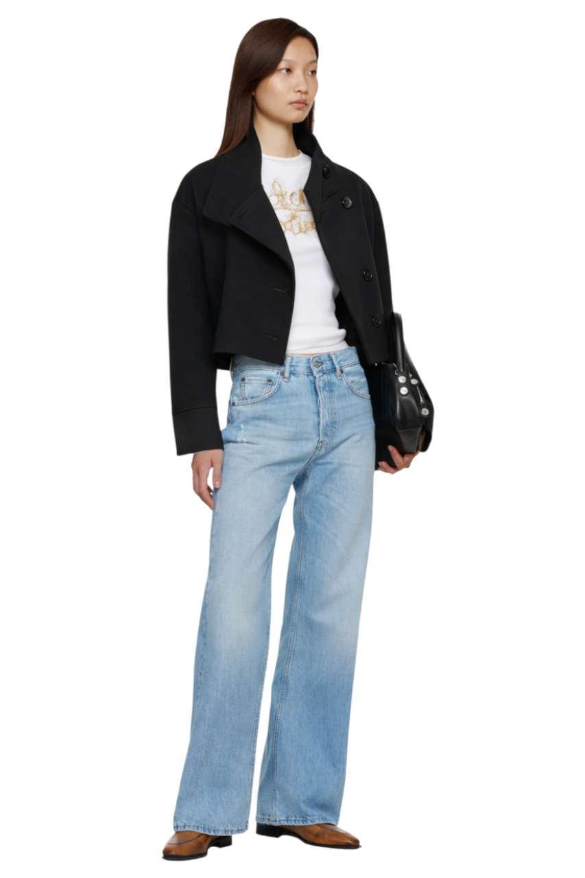 Wool Blend Long Sleeve Outerwear