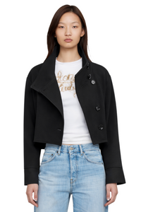 Wool Blend Long Sleeve Outerwear