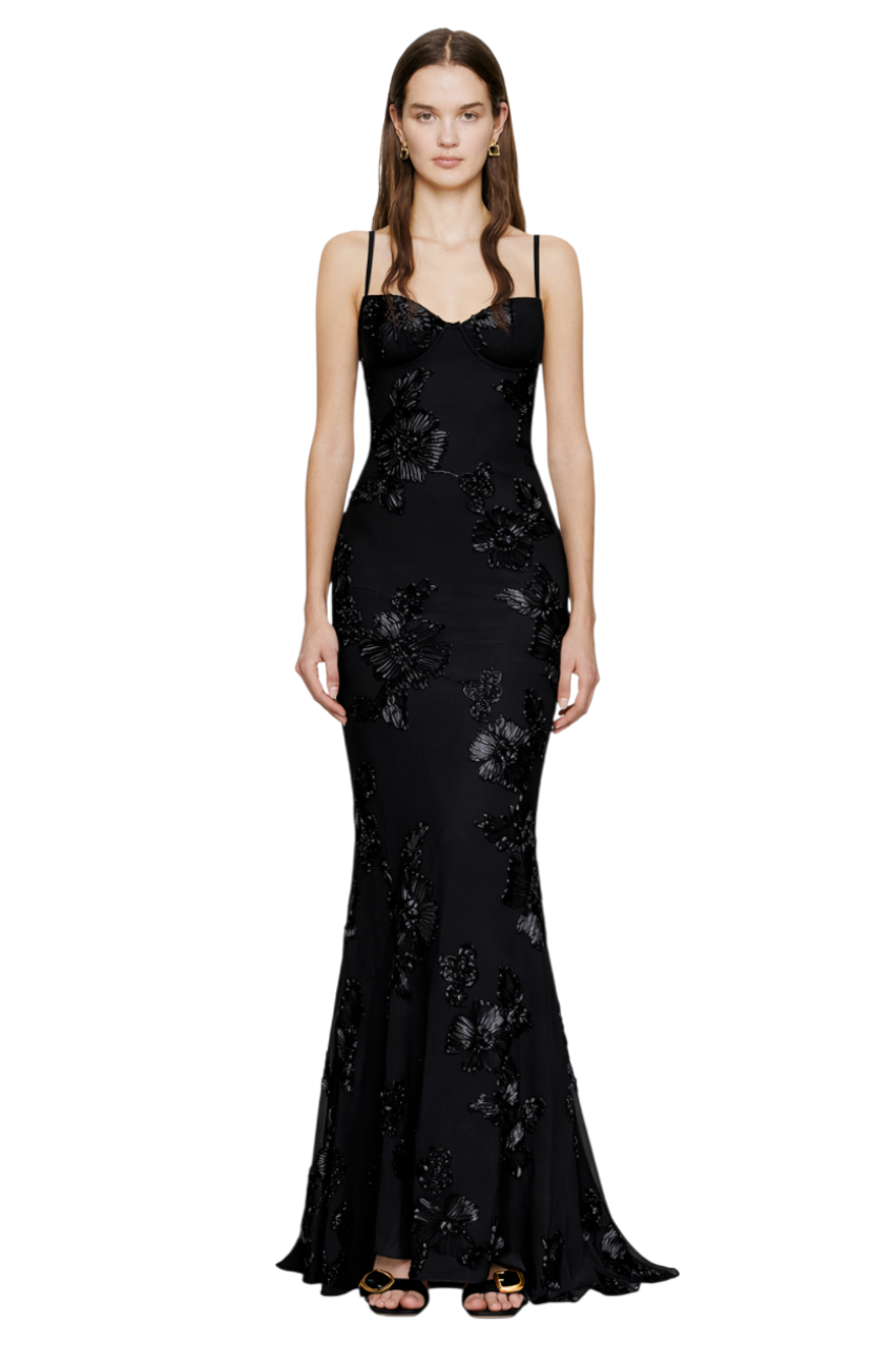 Heart Neck Spaghetti Strap Maxi Dress