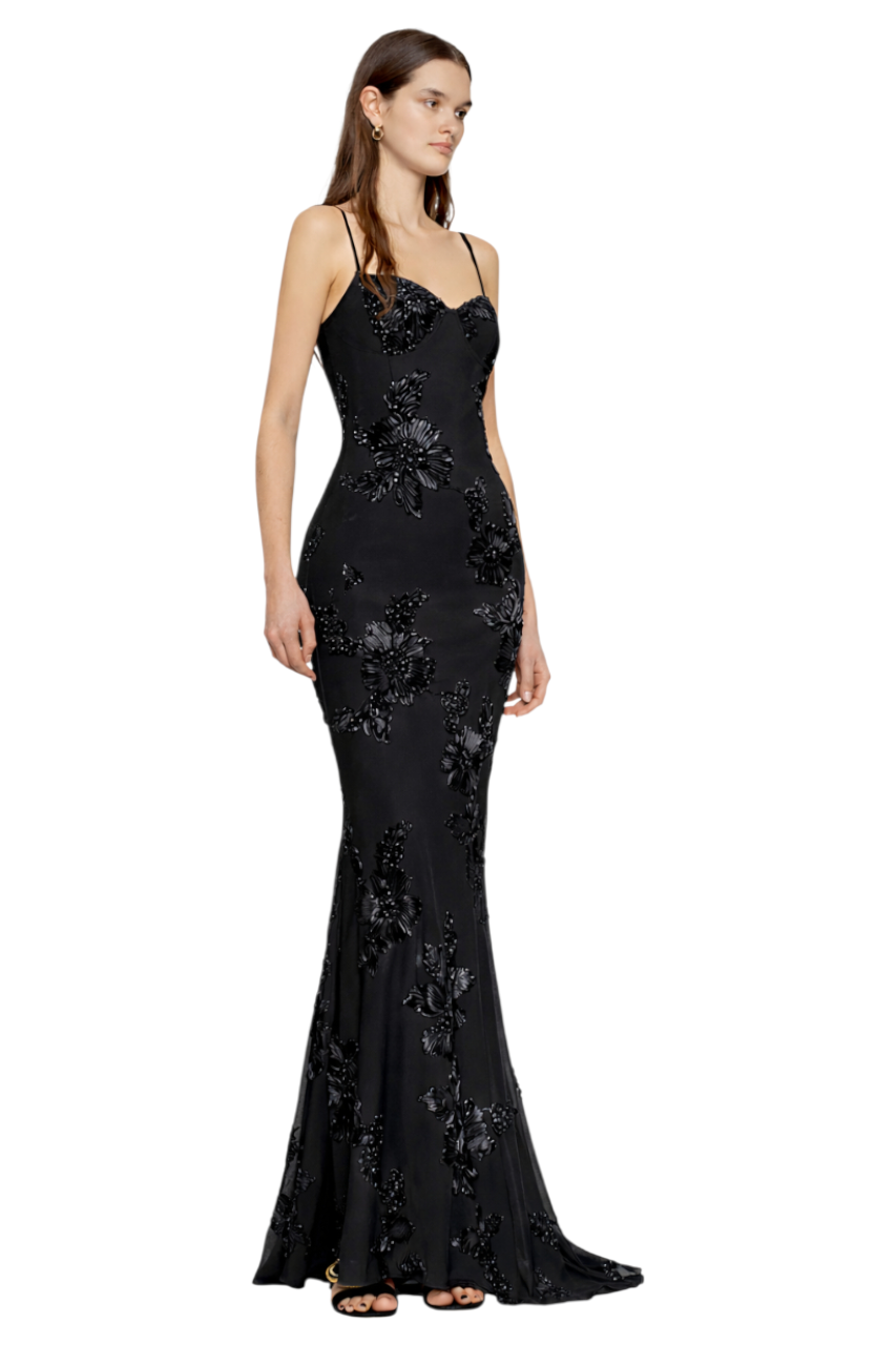 Heart Neck Spaghetti Strap Maxi Dress