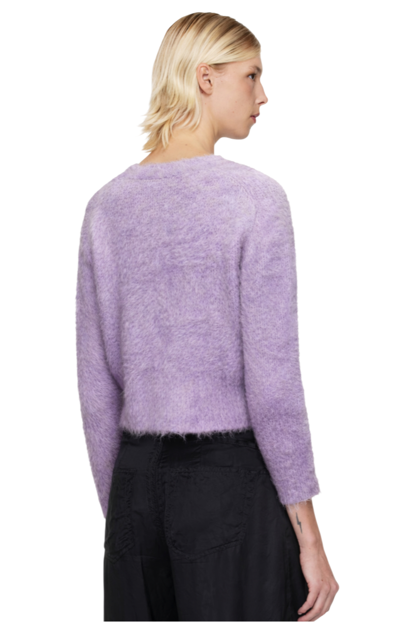 Fluffy Knit Cropped Cardigan